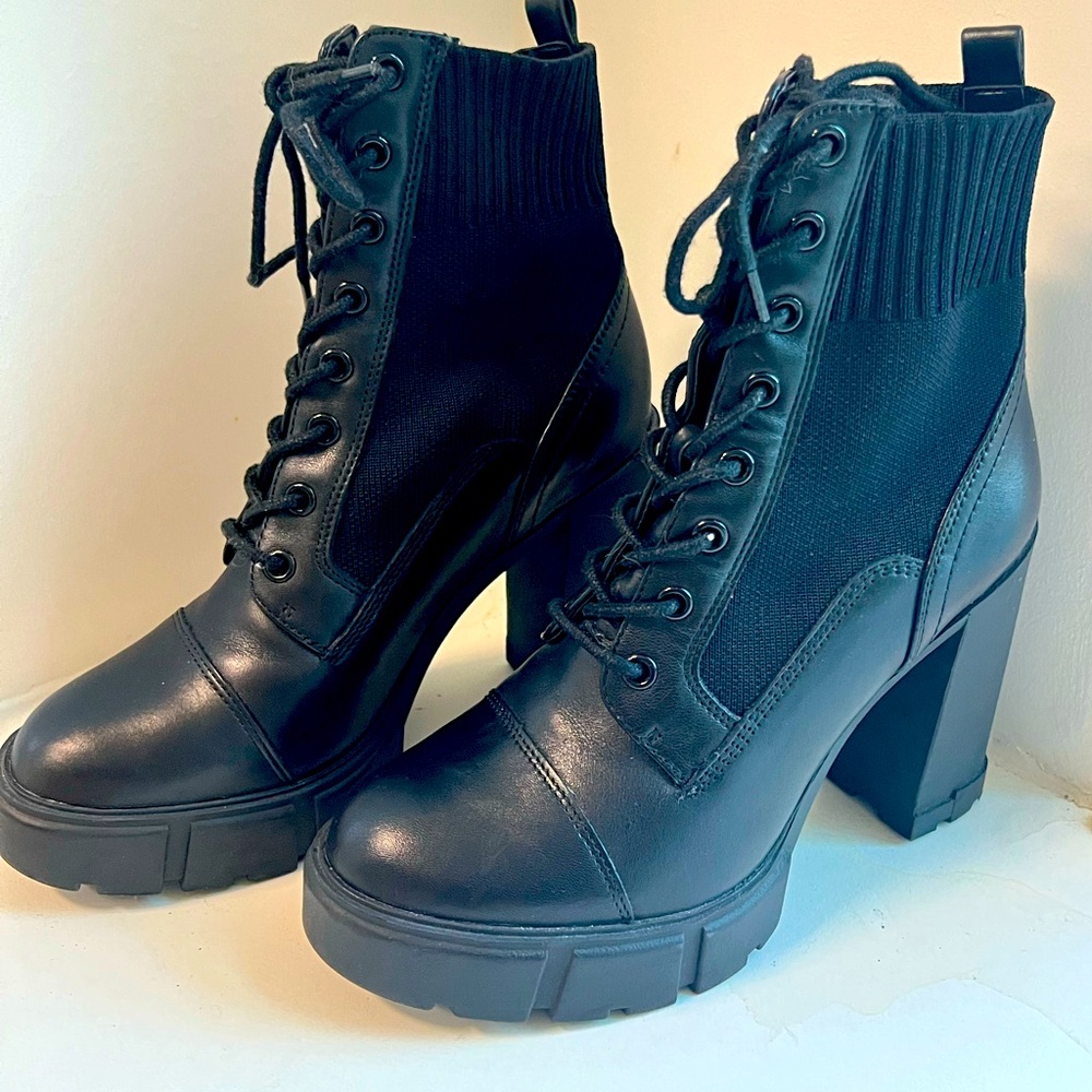 Aldo Black laced booties